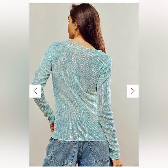 NWT FREE PEOPLE GOLD RUSH LONG SLEEVE - Picture 6 of 7